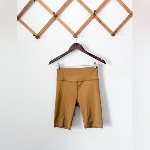 Girlfriend Collective Tan Biker Shorts